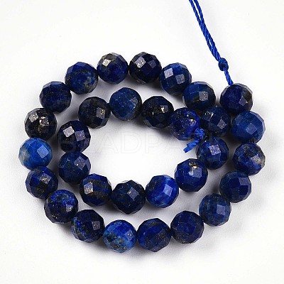 Natural Lapis Lazuli Beads Strands G-S345-6mm-24-1