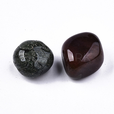 Natural Moss Agate Beads G-N332-011-1