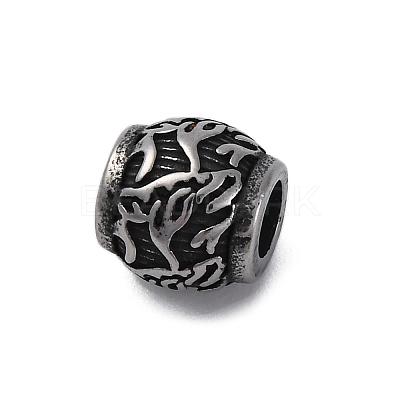 304 Stainless Steel European Beads STAS-S171-09AS-1