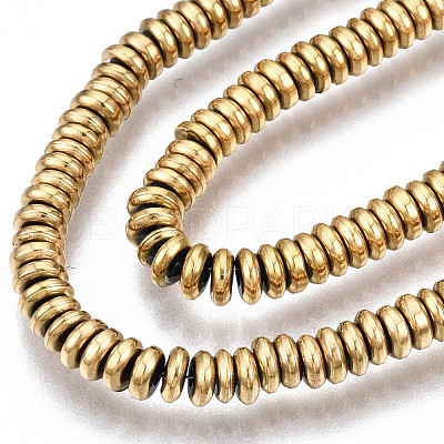 Electroplate Non-magnetic Synthetic Hematite Beads Strands G-T114-88A-G-1