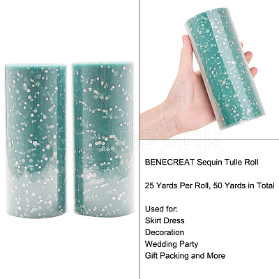Glitter Sequin Deco Mesh Ribbons OCOR-BC0008-35-1
