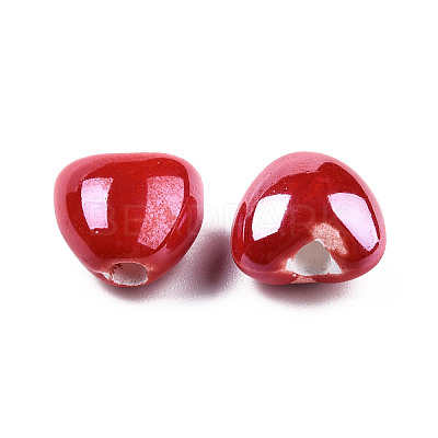 Glazed Porcelain Beads PORC-T007-21-14-1