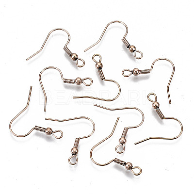 304 Stainless Steel Earring Hooks X-STAS-S111-001RG-NR-1