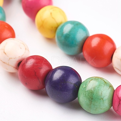 Synthetic Turquoise Beads Strands TURQ-G106-4mm-02P-1