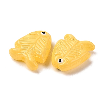 Transparent Glass Enamel Beads LAMP-U004-06-05-1