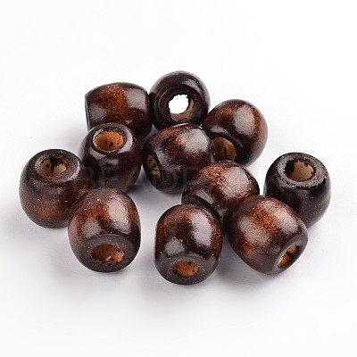 Dyed Natural Wooden Beads WOOD-R233-04-LF-1