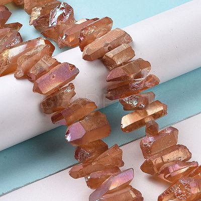 Natural Quartz Crystal Points Beads Strands G-K181-B22-1