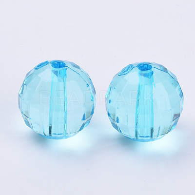 Transparent Acrylic Beads X-TACR-Q254-8mm-V40-1