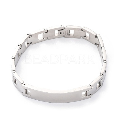 201 Stainless Steel Watch Band Chain Bracelets BJEW-B078-175P-1