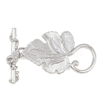 Brass Toggle Clasps KK-CBA7BFE-08P-1