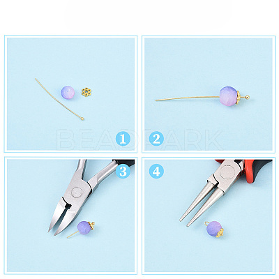 Brass Ball Head Pins KK-YW0004-03D-P-1