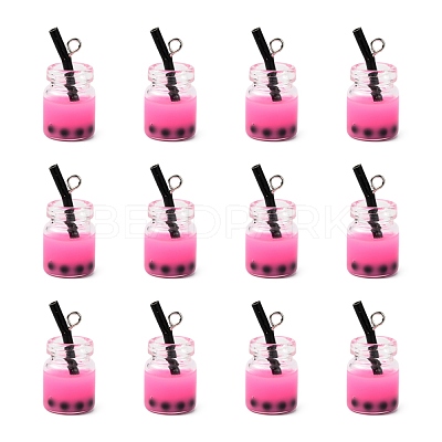 Glass Bottle Pendants X-CRES-S359-01G-1