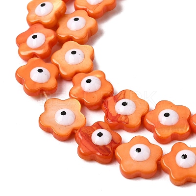 Dyed Natural Freshwater Shell Beads Strands SHEL-A006-03D-1