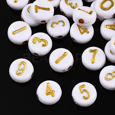 Plating Acrylic Beads X-PACR-R243-02-1