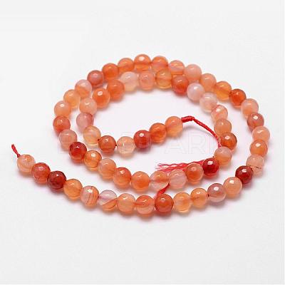 Natural Carnelian Beads Strands G-D840-34-8mm-1