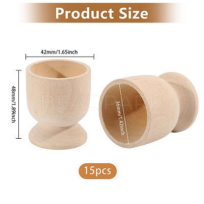 Wooden Easter Egg Holders AJEW-WH0348-631-1
