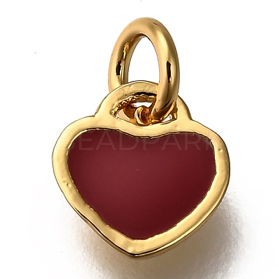 Enamel Brass Charms KK-G364-17G-03-1