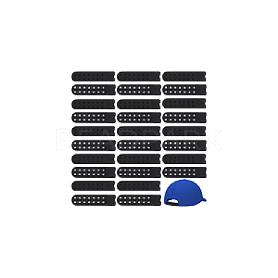 40 Sets Plastic Snapback Strap with 7 Holes FIND-BC0013-41A-1
