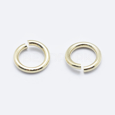 Brass Open Jump Rings KK-G331-08-3x0.5-NF-1
