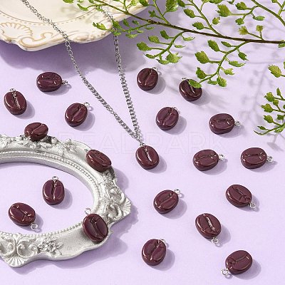 Imitation Food Resin Pendants RESI-CJC0019-32P-1