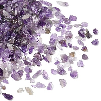 Natural Amethyst Chip Beads G-L453-06-1