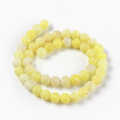 Natural Weathered Agate Beads Strands G-P414-A04-1
