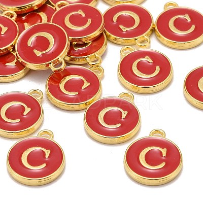 Golden Plated Alloy Enamel Charms LS-ENAM-S118-03C-1
