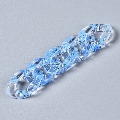 Transparent Spray Paint Acrylic Linking Rings TACR-Q276-001E-1