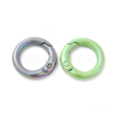 Spray Painted Alloy Spring Gate Ring X-PALLOY-H131-10-1