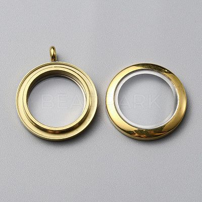 304 Stainless Steel Locket Pendants FIND-WH0032-58B-G-1
