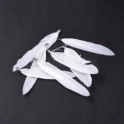 Goose Feather Pendants FIND-Q055-P11-1