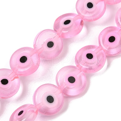 Handmade Evil Eye Lampwork Beads Strands LAMP-G164-10C-06-1