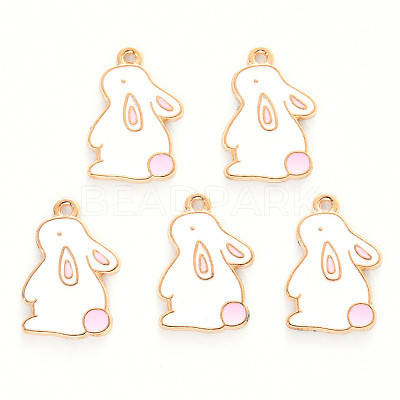 Alloy Enamel Pendants X-ENAM-R059-12-RS-1