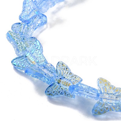 Transparent Glass Beads Strands GLAA-F114-04D-1