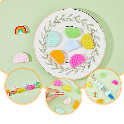 8 Style Food Grade Eco-Friendly Silicone Beads SIL-HY0001-19-1