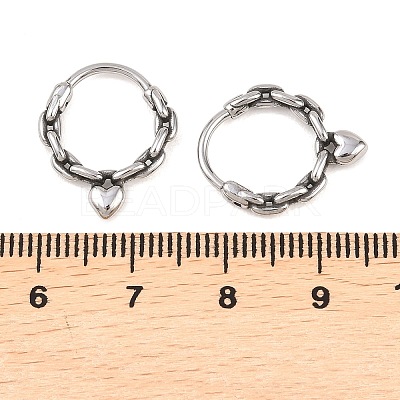 316 Stainless Steel Cartilage Earrings AJEW-C044-16A-AS-1