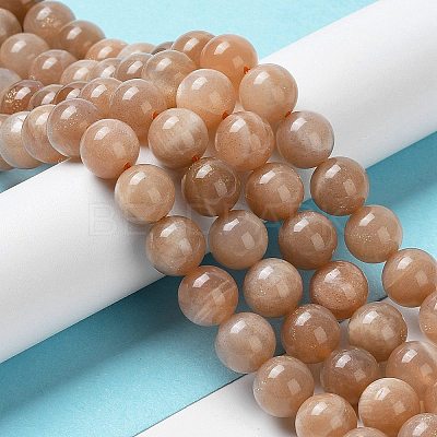 Natural Sunstone Beads Strands G-N327-01A-03-1