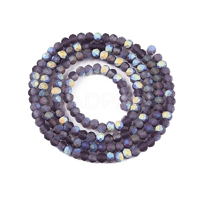 Transparent Glass Beads Strands LS-EGLA-A044-T2mm-MB15-1