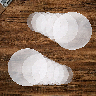240Pcs 6 Styles Transparent Plastic Film for Badge DIY-CP0013-94-1