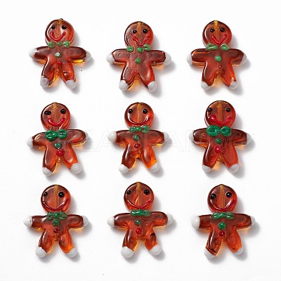 Handmade Lampwork Beads Strands LAMP-N021-025-1