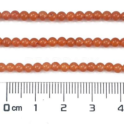 Natural Red Aventurine Beads Strands G-M438-A09-01-1