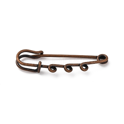Iron Brooch Findings KK-Q491-R-1