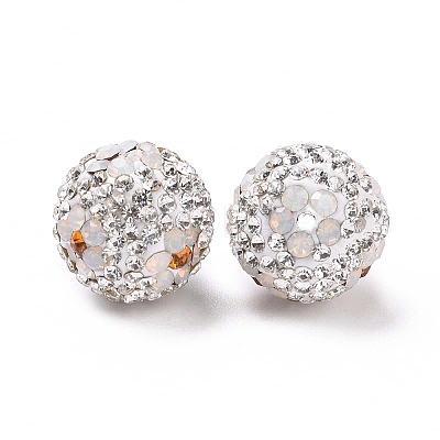 Polymer Clay Rhinestone Beads RB-L029-03I-1