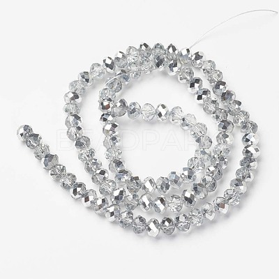 Electroplate Transparent Glass Beads Strands EGLA-A034-T1mm-M16-1