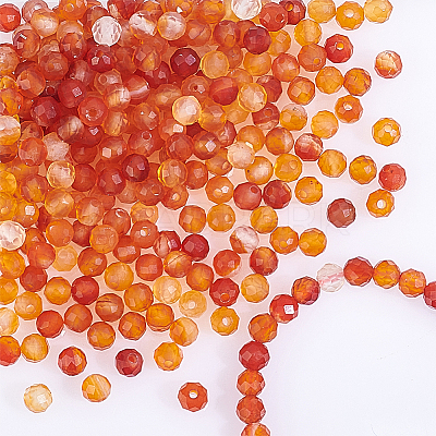 2 Strands Natural Carnelian Beads Strands G-NB0004-20-1