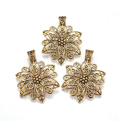 Tibetan Style Alloy Focal Pendants GLF9727Y-1