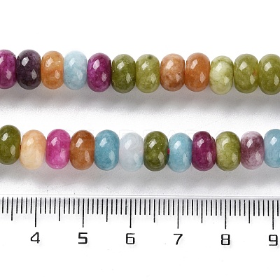 Natural Dyed White Jade Beads Strands X-G-B124-B01-01-1