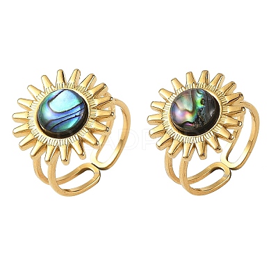 Stainless Steel Cuff Open Rings RJEW-JR01077-02-1