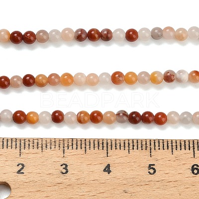 Natural Agate Beads Strands G-Z116-A21-3mm-1