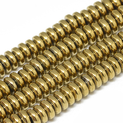 Electroplate Non-magnetic Synthetic Hematite Beads Strands X-G-T061-42G-1